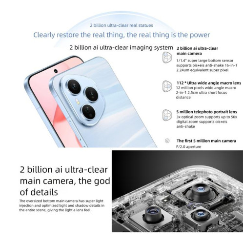Honor 400 Pro, 16 Go + 512 Go, écran 6,55 pouces, MagicOS 9.0 / Android 15, Snapdragon 8 Gen 3 Octa Core, réseau : 5G, NFC, OTG (rose) SH406F629-020